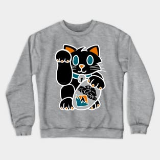 Lucky Cat of the Tank Crewneck Sweatshirt